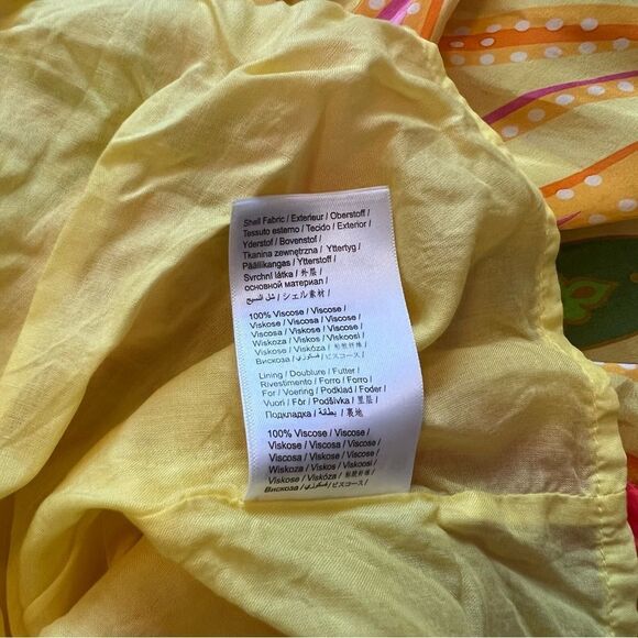 Farm Rio beach toucans scarf midi dress women’s size XS - Picture 7 of 10